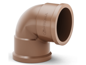 Joelho 90º PVC Soldável Marrom