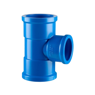 Tê de Redução PVC Azul Irrigação