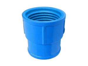 Luva Cola Rosca PVC Azul Irrigação