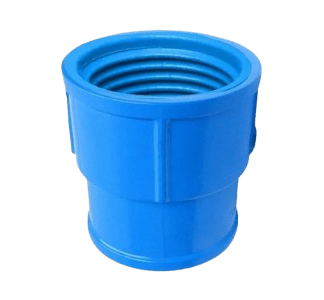 Luva Cola Rosca PVC Azul Irrigação